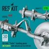 RESKIT RSU35-0077 CH-54A Tarhe landing gear (IN FLIGHT) with wheels set for ICM kit (3D Printed) (1/35)